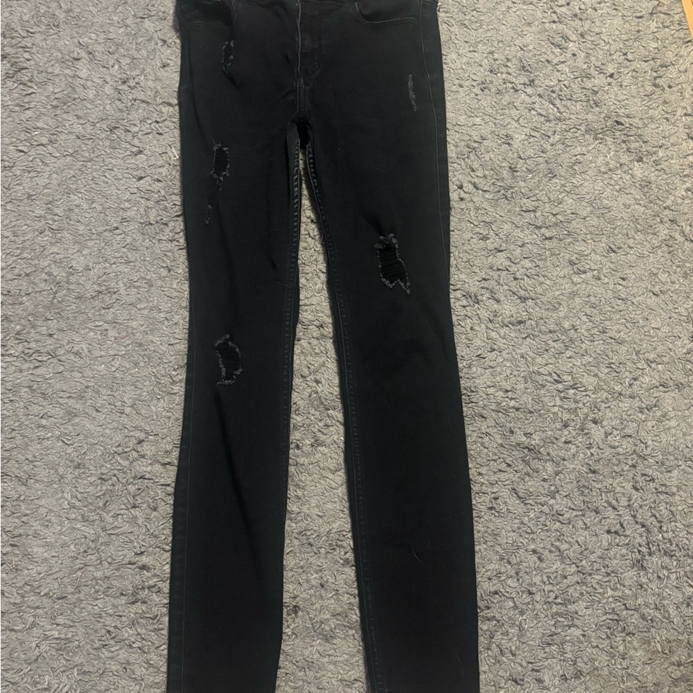 Hollister Black High-Rise Super Skinny Jeans
